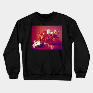 'Flowers Middle Summer' by Henri Fantin-Latou REMASTERED TECHNICOLOR Crewneck Sweatshirt